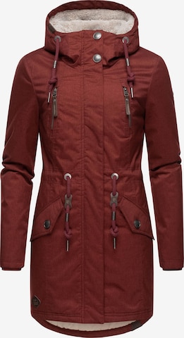 Manteau fonctionnel 'Elsie' Ragwear en rouge : devant