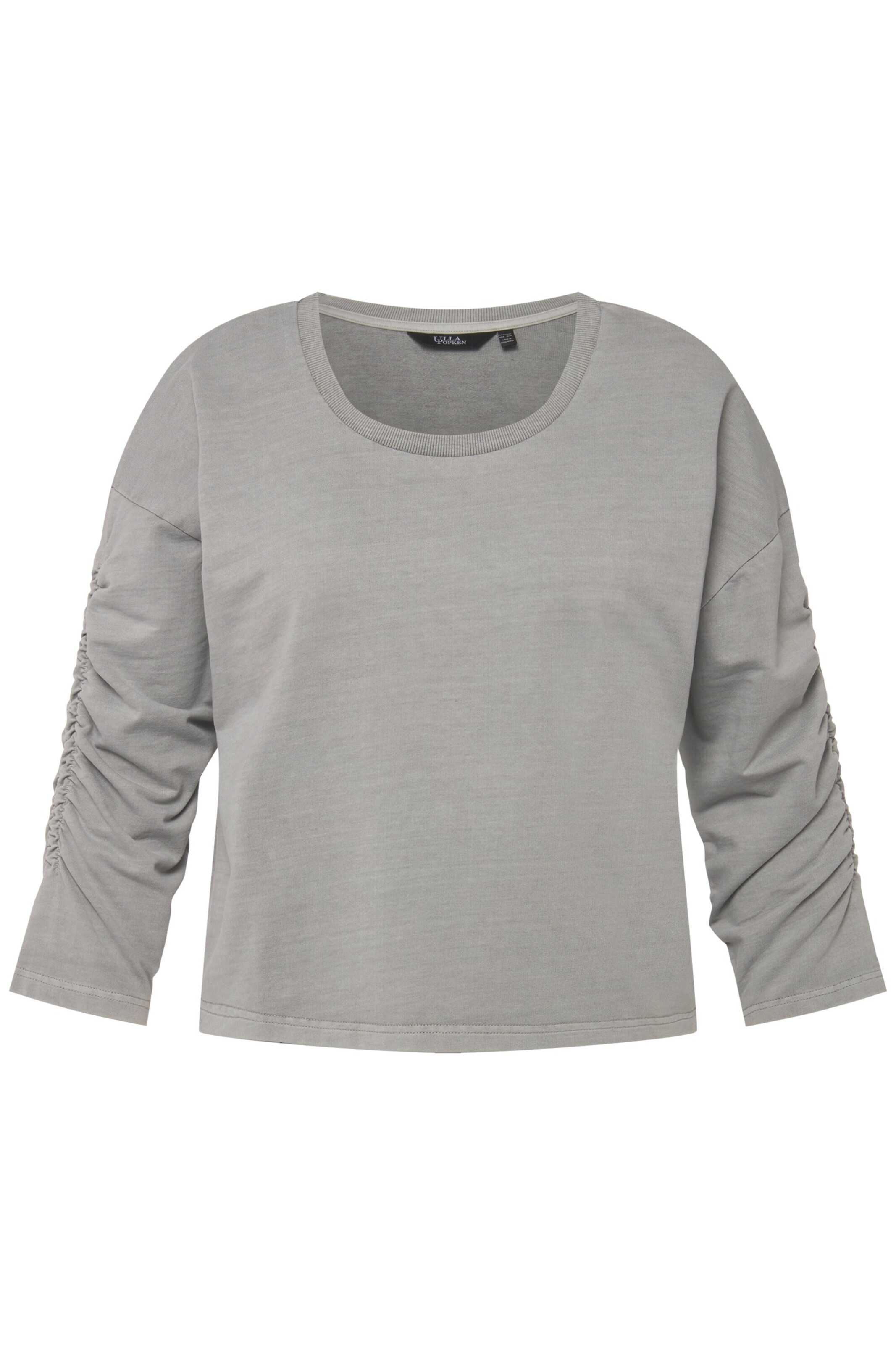 Ulla Popken Sweatshirt in Grau: Vorderseite