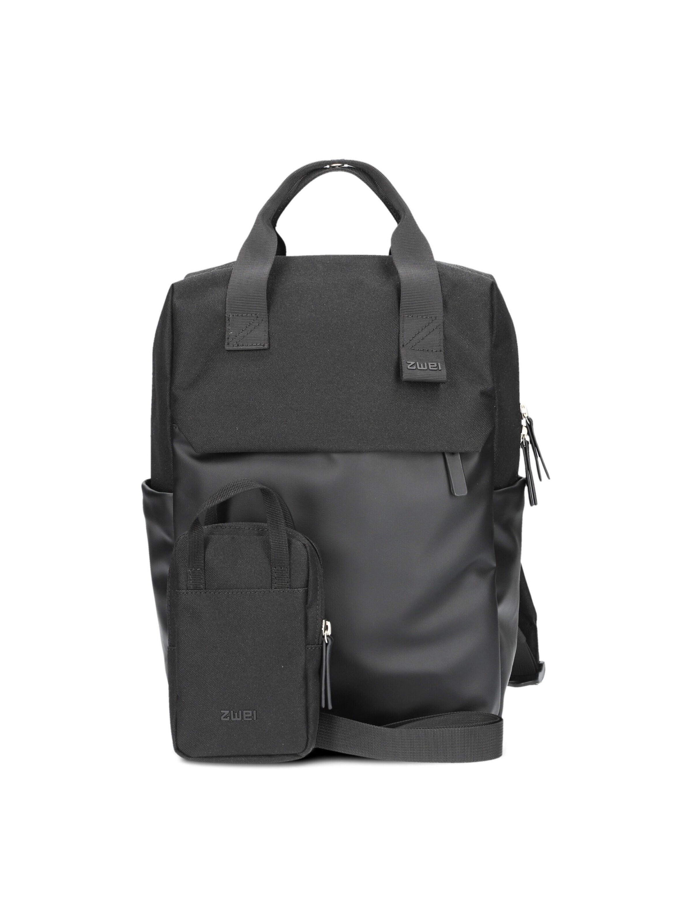 ZWEI Backpack 'LOU LUR140' in Black: front