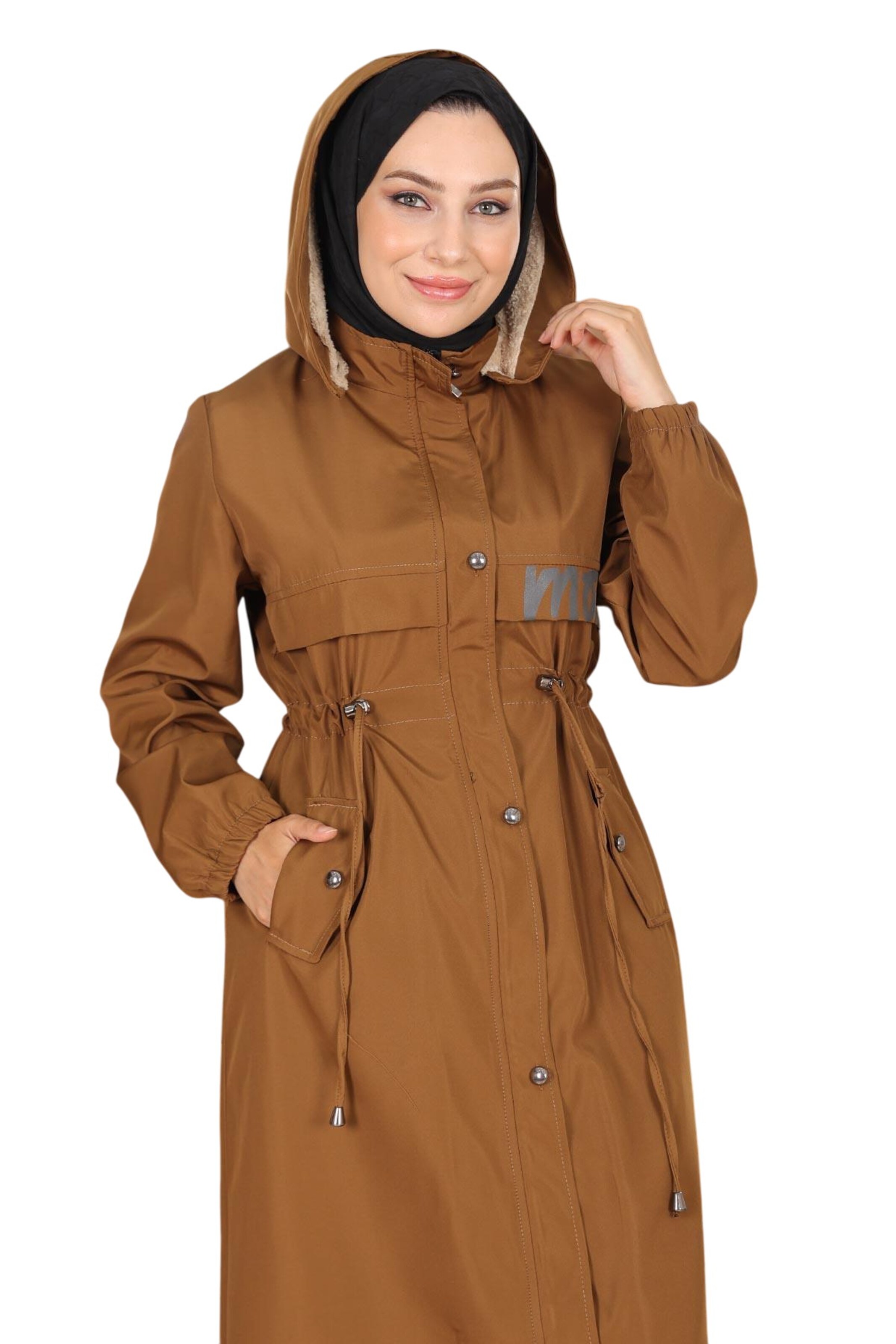 MODAMIHRAM Tussenmantel in Bruin