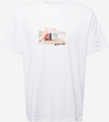 DIESEL - Camiseta 'TUBOLAR' en blanco: frente