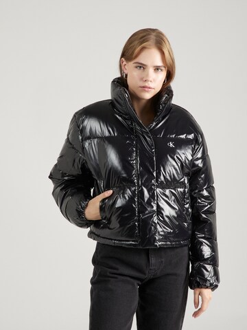 Calvin Klein Jeans Jacke in Schwarz: predná strana