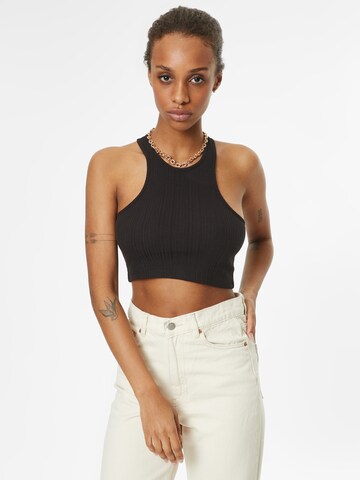 Monki Top in Black: front