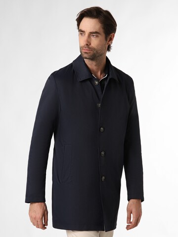 Finshley & Harding Between-Seasons Coat 'Benven' in Blue: front