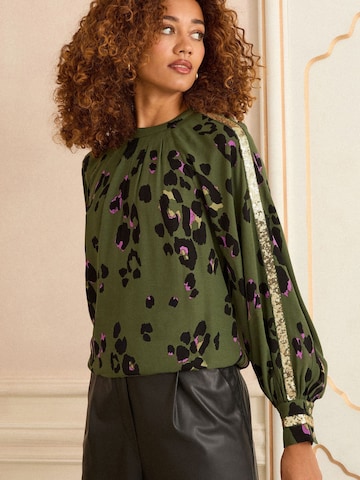 Camicia da donna di love & roses in verde: frontale
