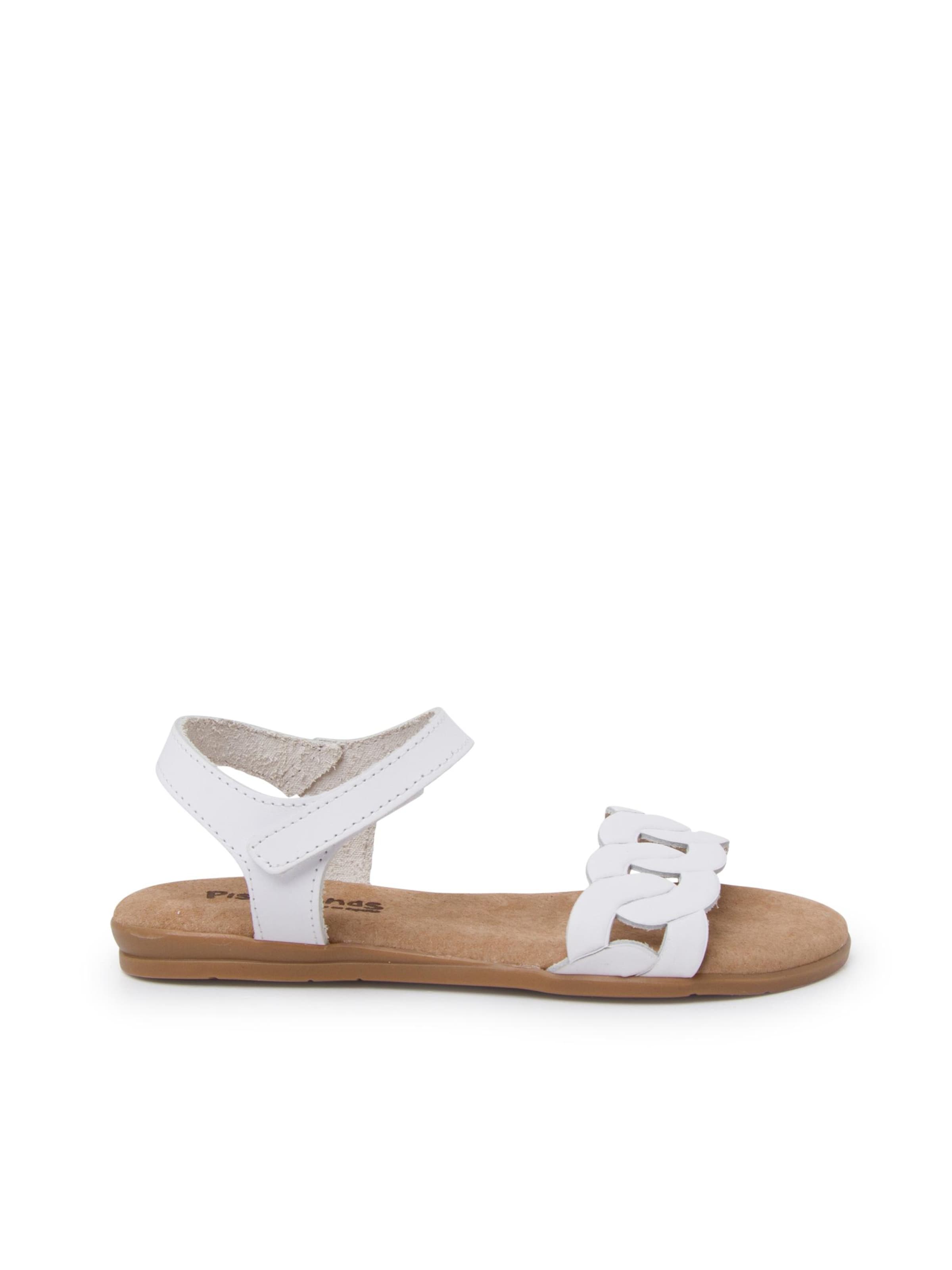 Sandalo di Pisamonas in bianco: frontale