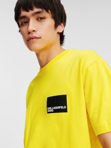 KARL LAGERFELD JEANS Тениска в жълто