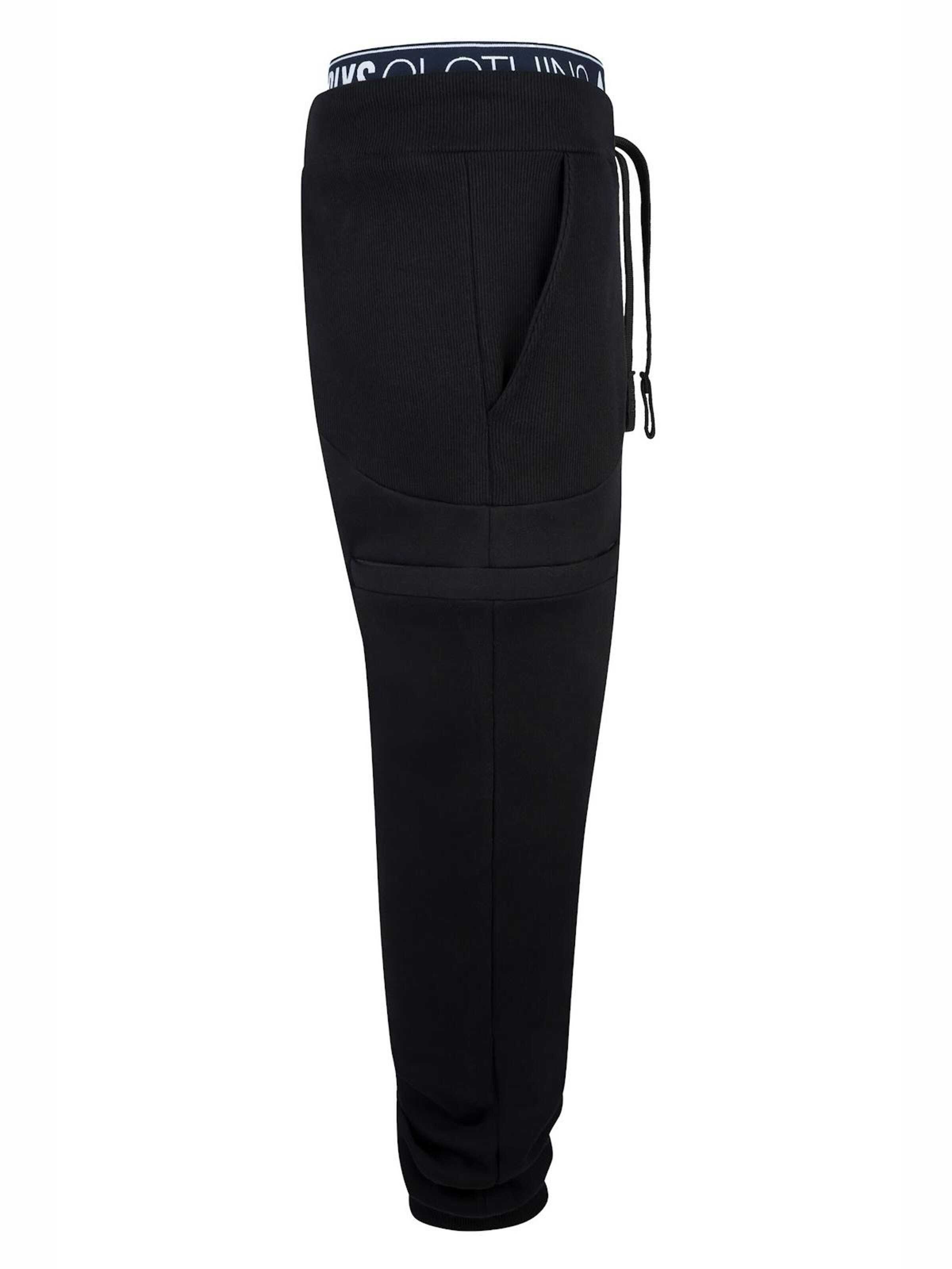 NOORLYS Regular Workout Pants 'STIEFBUCK' in Black