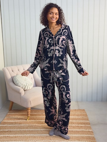 Pyjama 'Josette' LAURA ASHLEY en bleu : devant