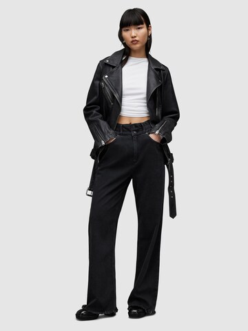 AllSaints Wide Leg Jeans 'HAILEY' in Schwarz