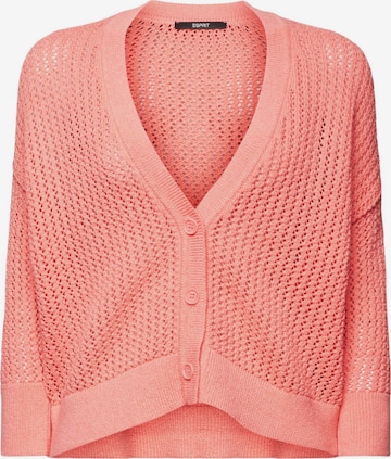 Cardigan ESPRIT en orange : devant