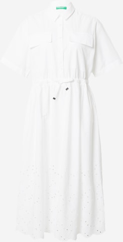 Robe UNITED COLORS OF BENETTON en blanc : devant