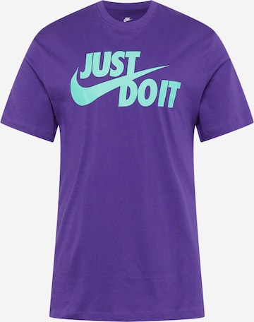 Nike Sportswear T-Shirt 'Swoosh' in Lila: predná strana