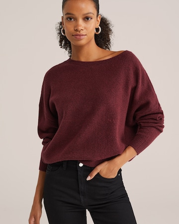 WE Fashion Sweter w kolorze czerwony: przód