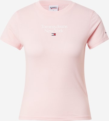 rozā Tommy Jeans T-Krekls: no priekšpuses