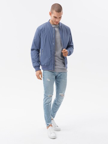 Ombre Between-Season Jacket 'C538' in Blue