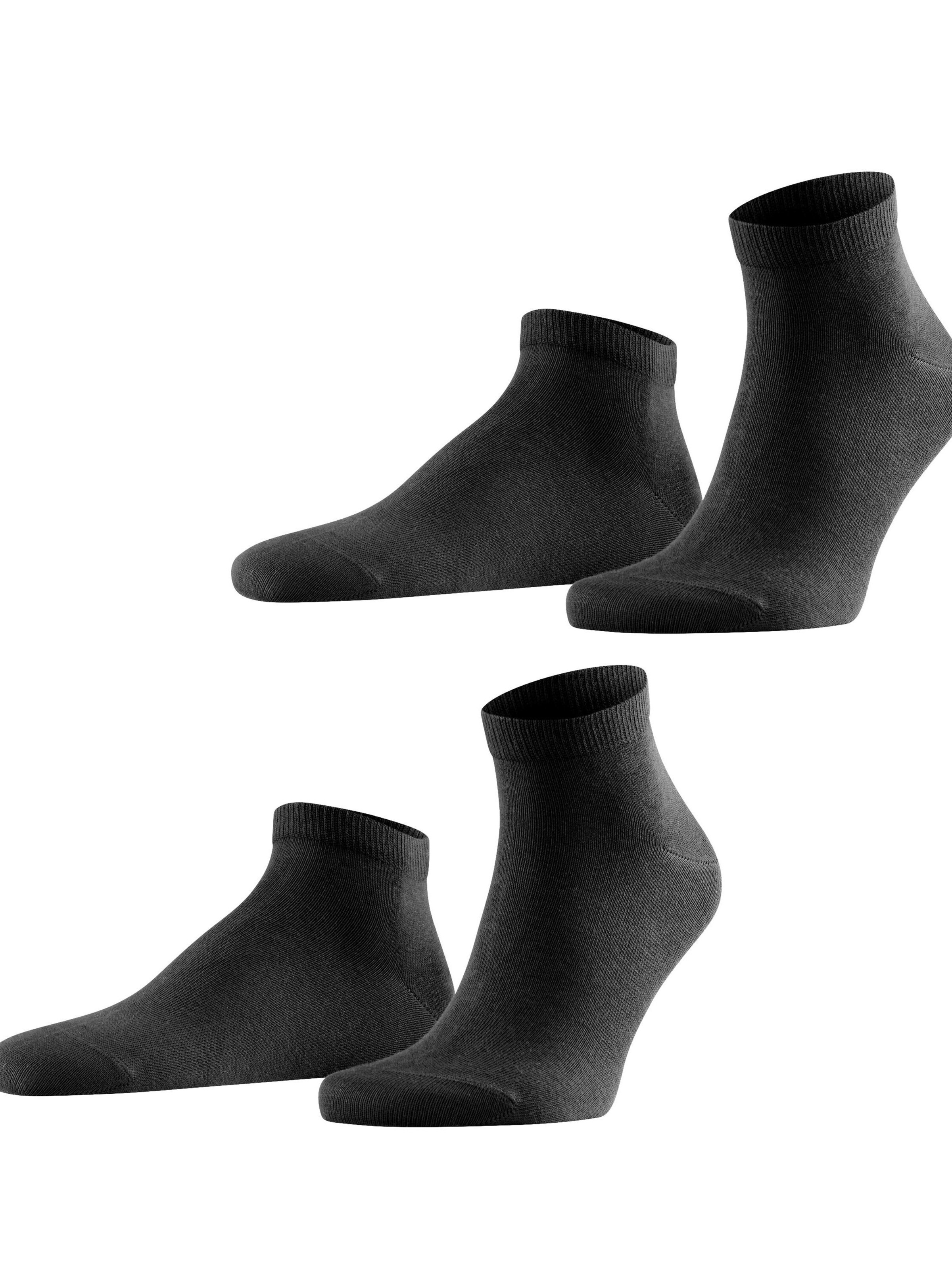 FALKE Socks 'Happy 2-Pack' in Black: front