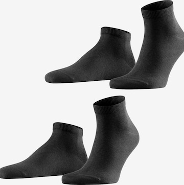 FALKE Socks 'Happy 2-Pack' in Black: front