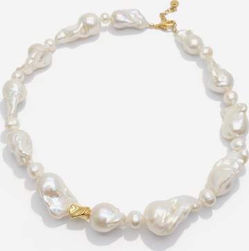 Chaîne 'Choker Aria' LA MAISON GISEL B. en blanc : devant