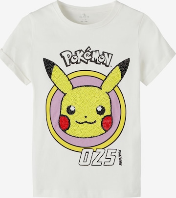 T-Shirt 'JUNNA POKEMON' NAME IT en blanc : devant