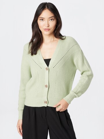 GARCIA Knit Cardigan in Green: front