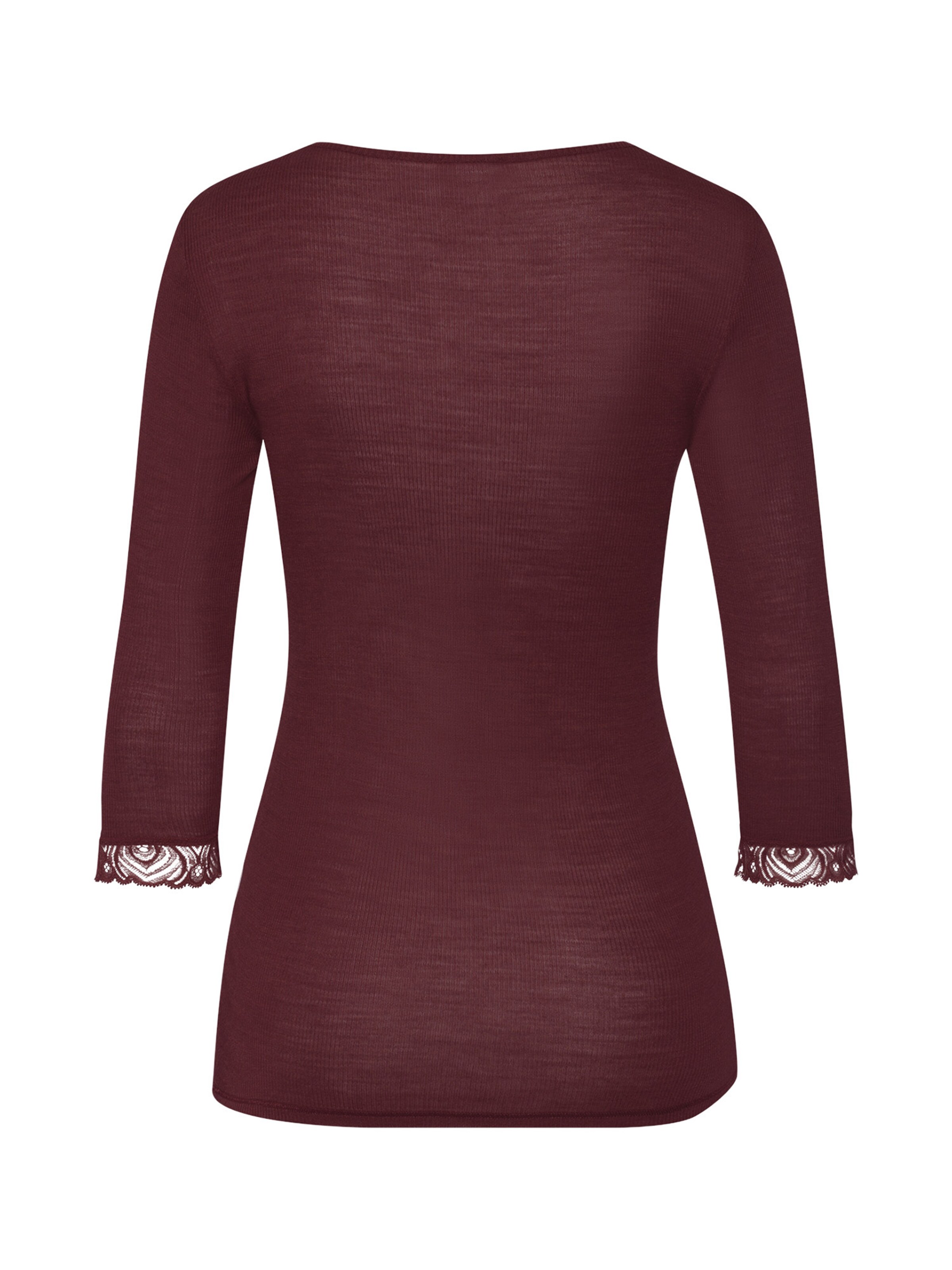 Chemise de nuit 'Woolen Lace' Hanro en violet