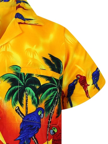 Maglietta 'Parrot' di King Kameha in giallo