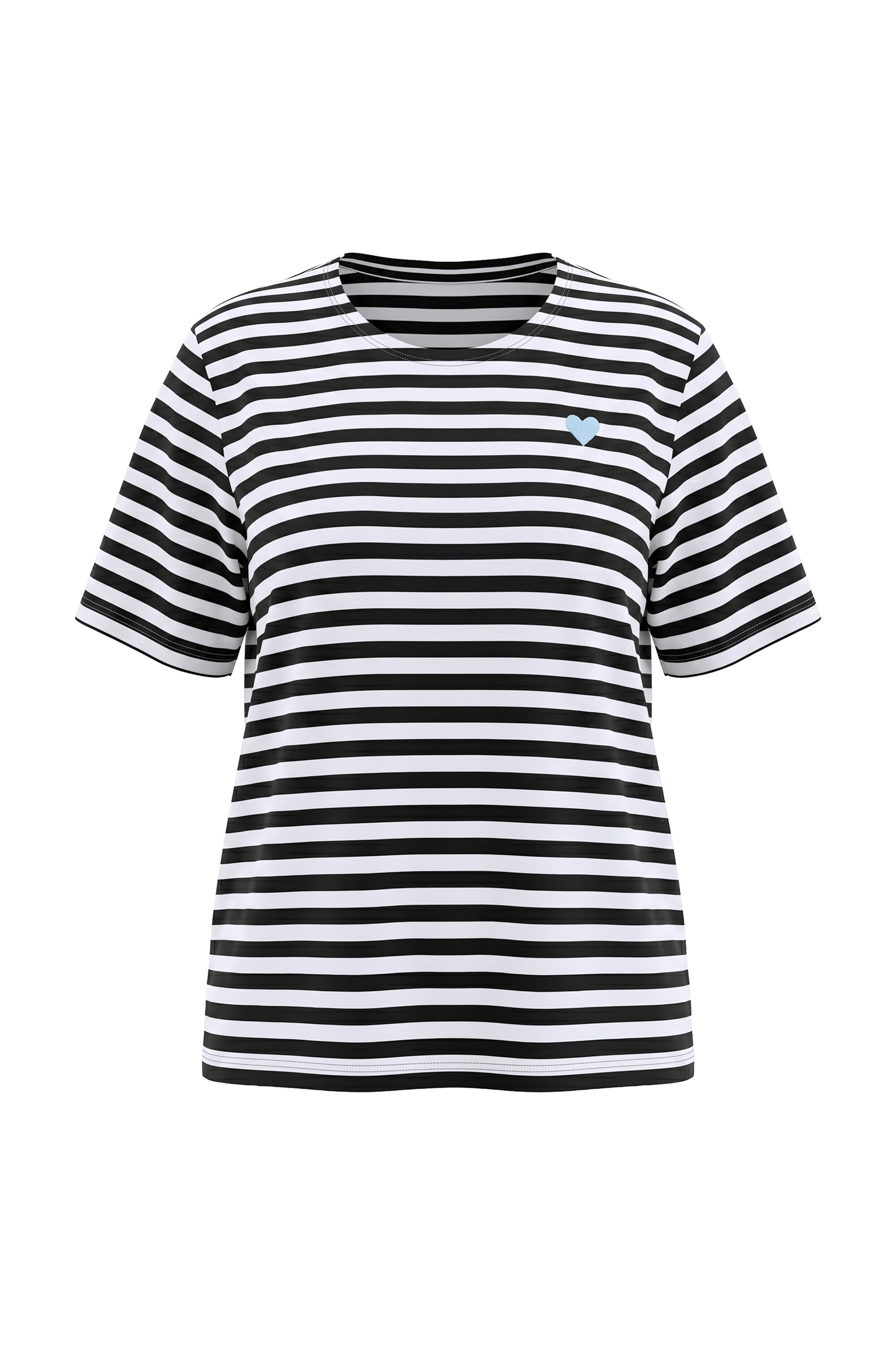 Ulla Popken Shirt in Schwarz: Vorderseite