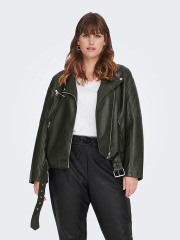 Veste mi-saison ONLY Carmakoma en vert : devant