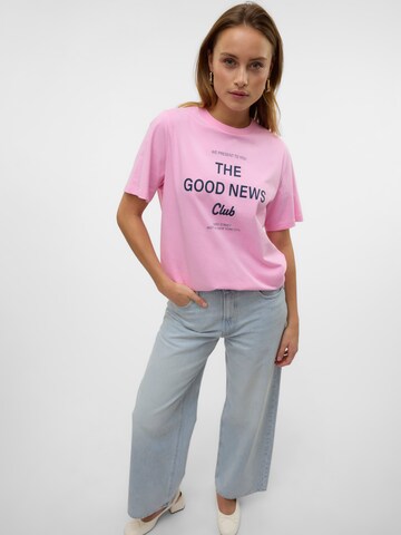 T-shirt 'VMKATRINE CATY' VERO MODA en rose