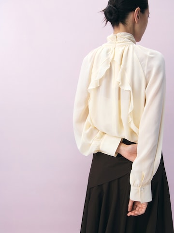 MANGO Blouse 'Martita' in Beige