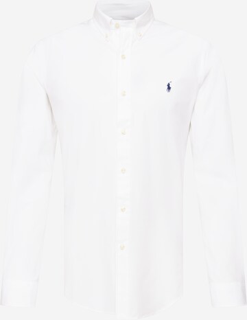 Coupe slim Chemise Polo Ralph Lauren en blanc : devant