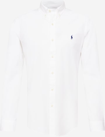 Polo Ralph Lauren Слим Рубашка в Белый: спереди