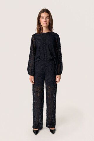 Wide Leg Pantalon 'Henni Eureka' SOAKED IN LUXURY en noir