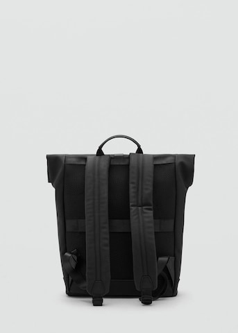 MANGO MAN Rucksack 'Gum' in Schwarz