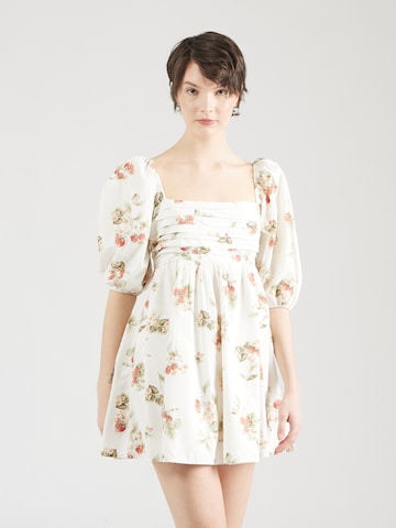 Abercrombie & Fitch - Vestido 'EMERSON' em branco: frente