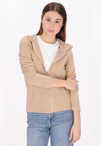 Veste en polaire swirly en beige