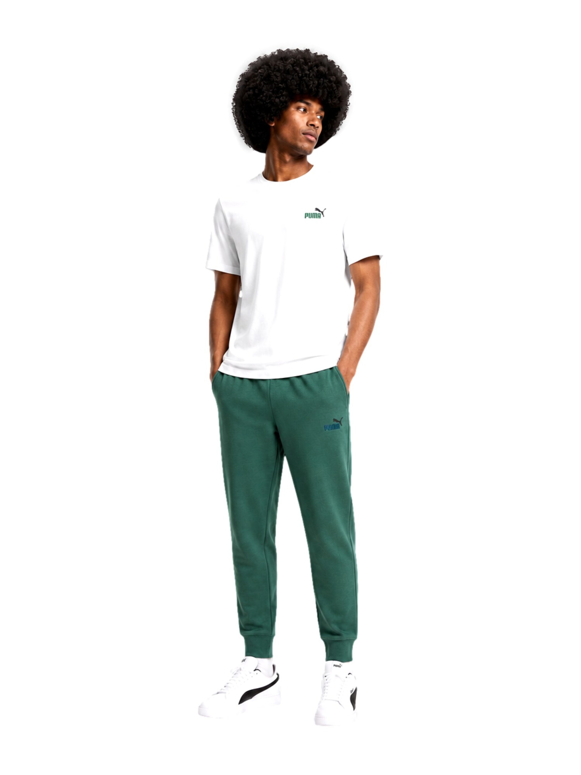 PUMA Regular Broek in Groen