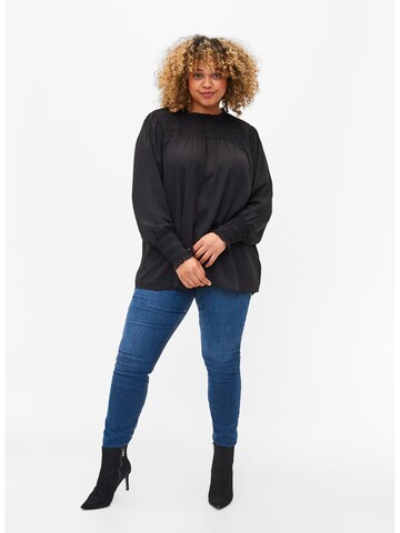 Zizzi Blouse 'MKAISER' in Black