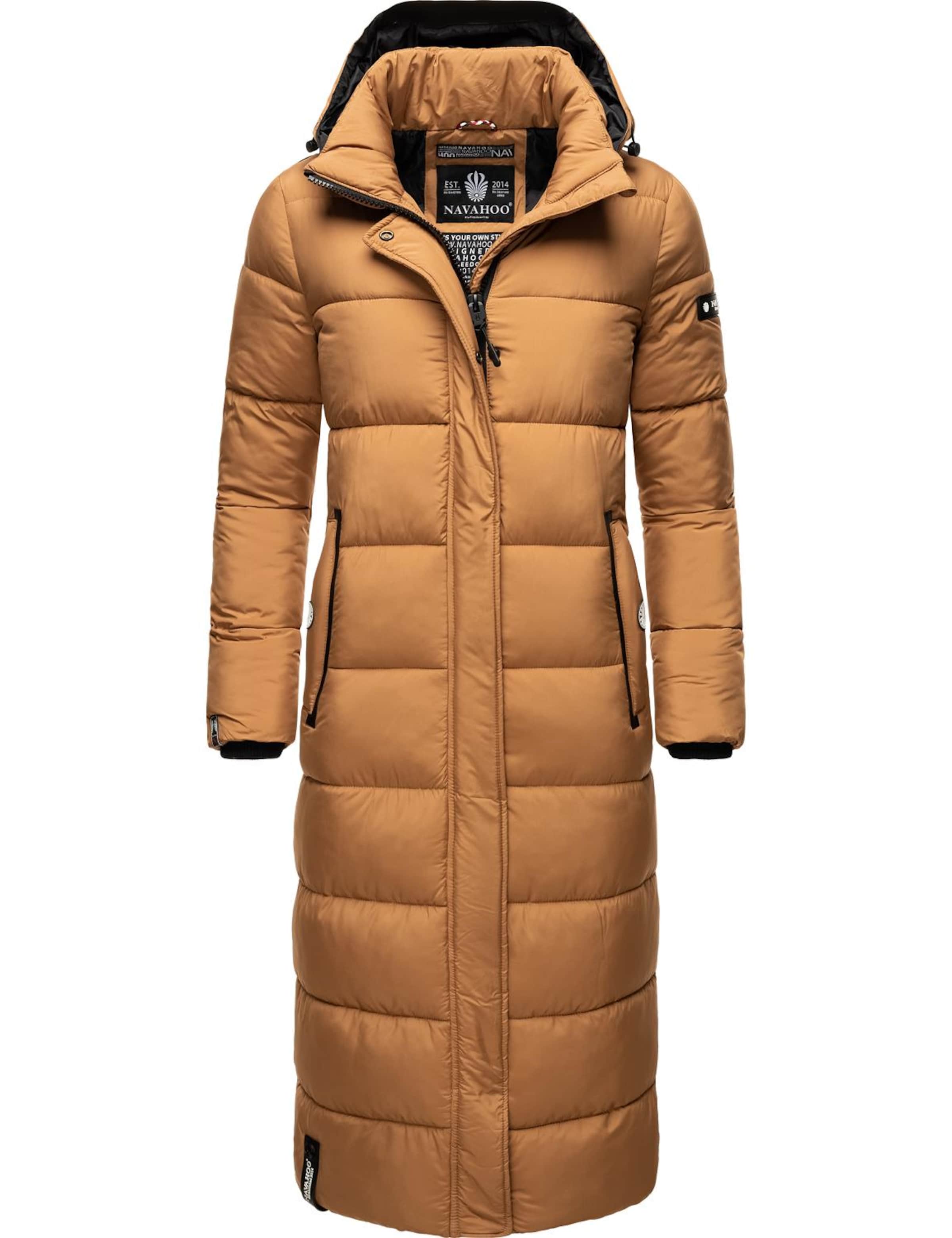 NAVAHOO Vinterfrakke 'Isalie' i brun: forside