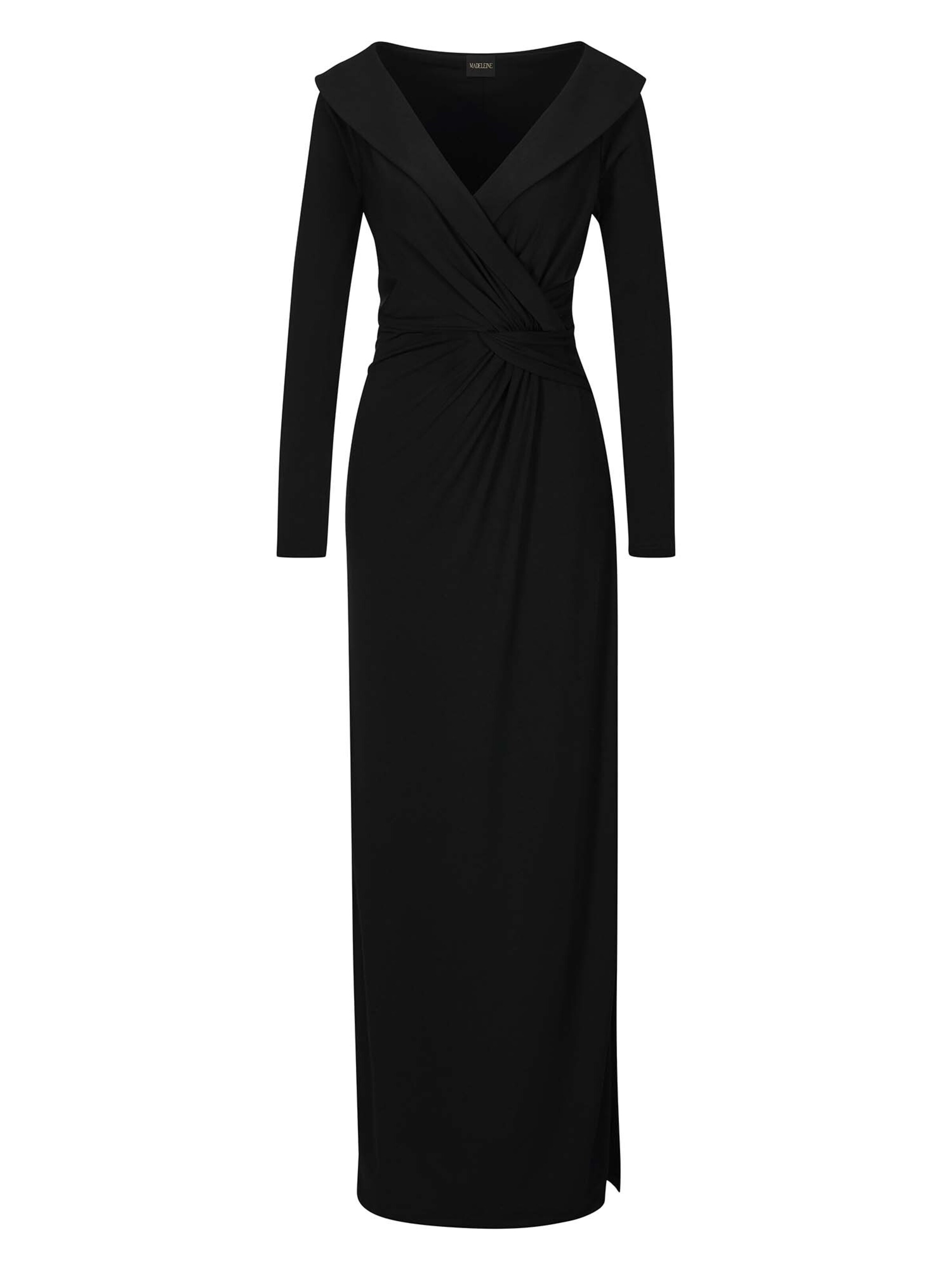 MADELEINE Abendkleid in Schwarz: Vorderseite
