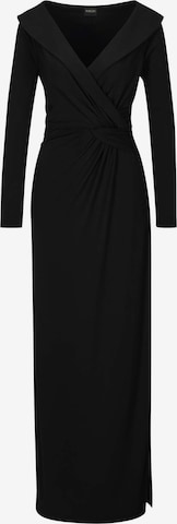 MADELEINE Abendkleid in Schwarz: Vorderseite