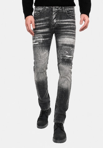 Rusty Neal Slim fit Jeans in Black: front