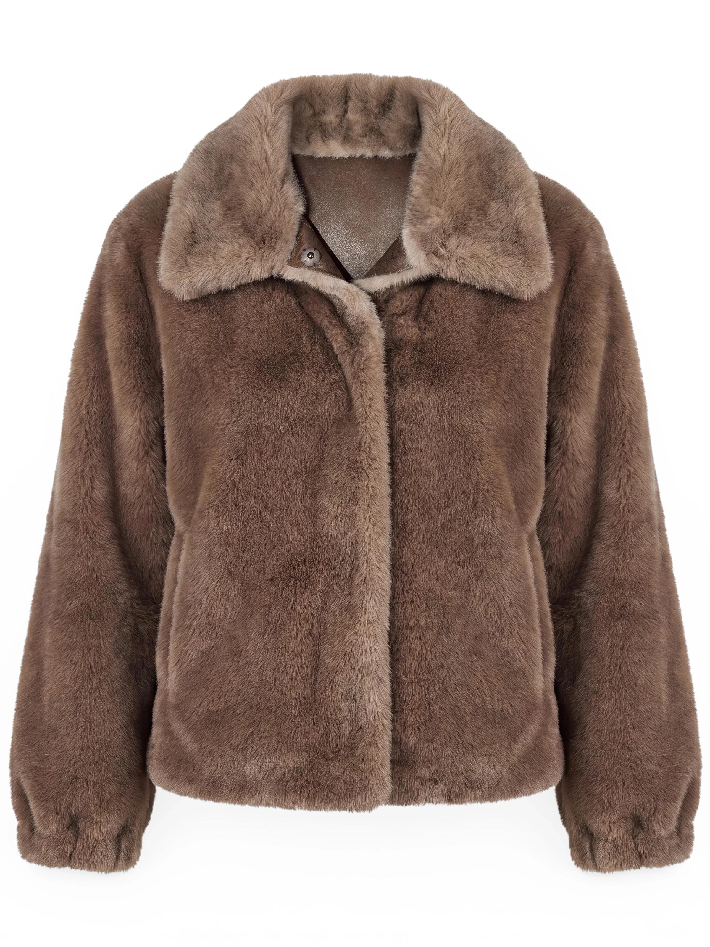 Funk since 1776 Winter Jacket 'Wendejacke' in Brown: front