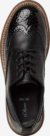 s.Oliver Lace-up shoe in Black