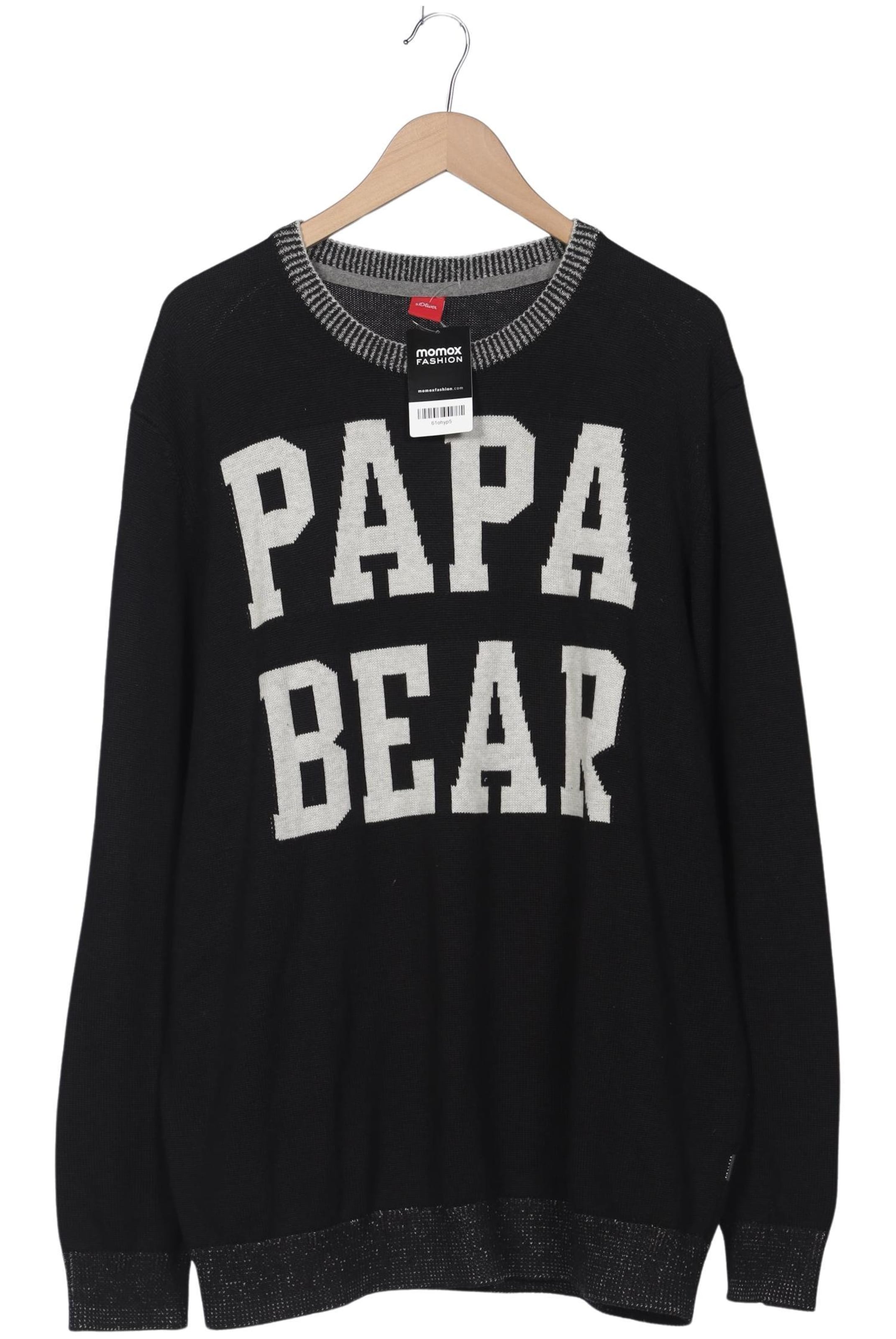 s.Oliver Sweater XXL in Schwarz: Vorderseite