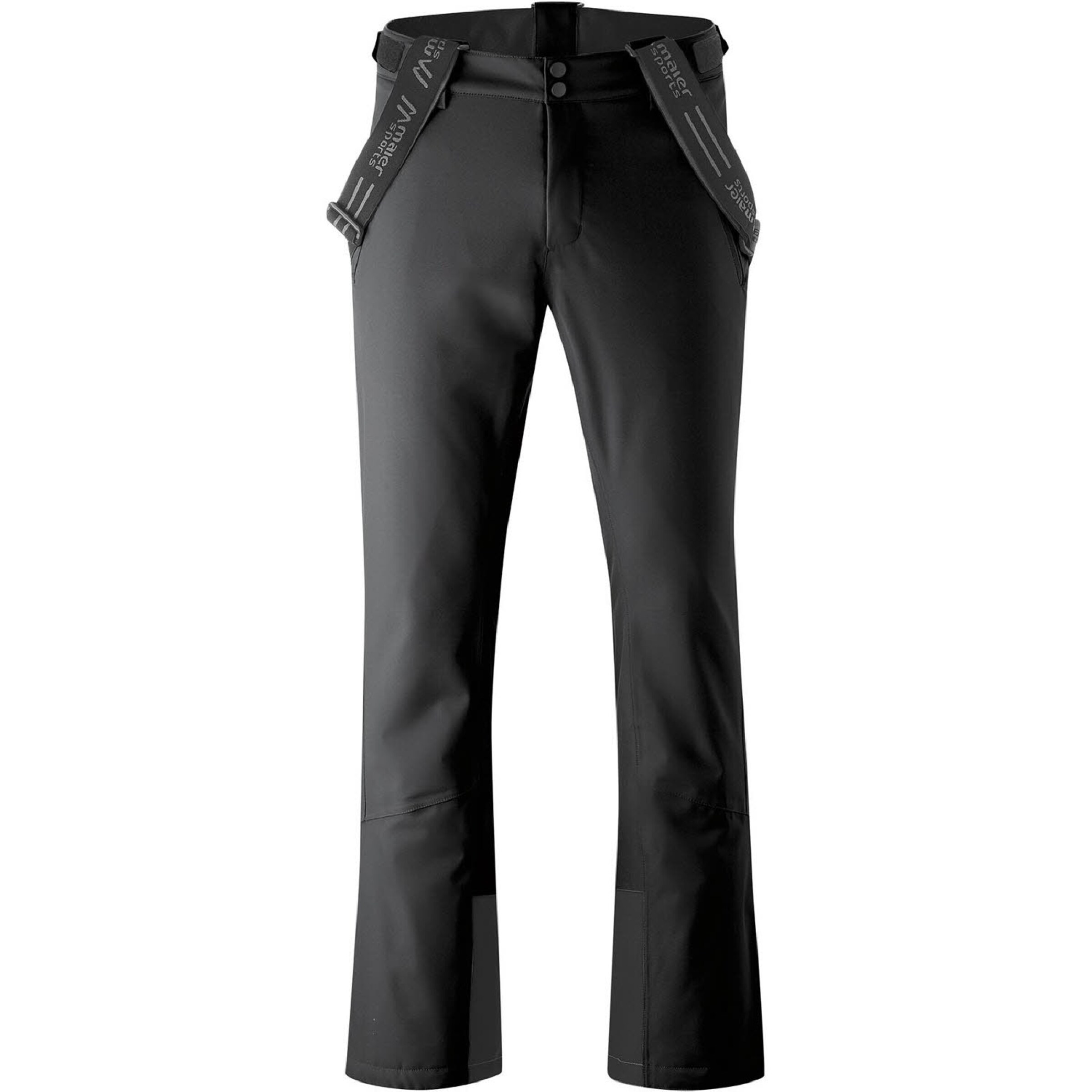 Maier Sports Slim fit Outdoor Pants 'Anton' in Black: front