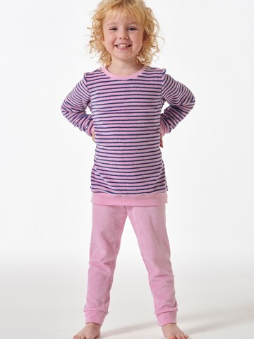 SCHIESSER Schlafanzug 'Girls World' in Pink: Vorderseite