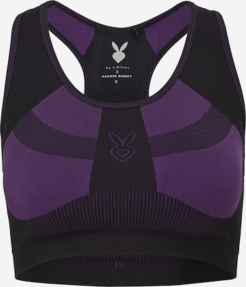 QS Bustier Sporttop in Lila: voorkant