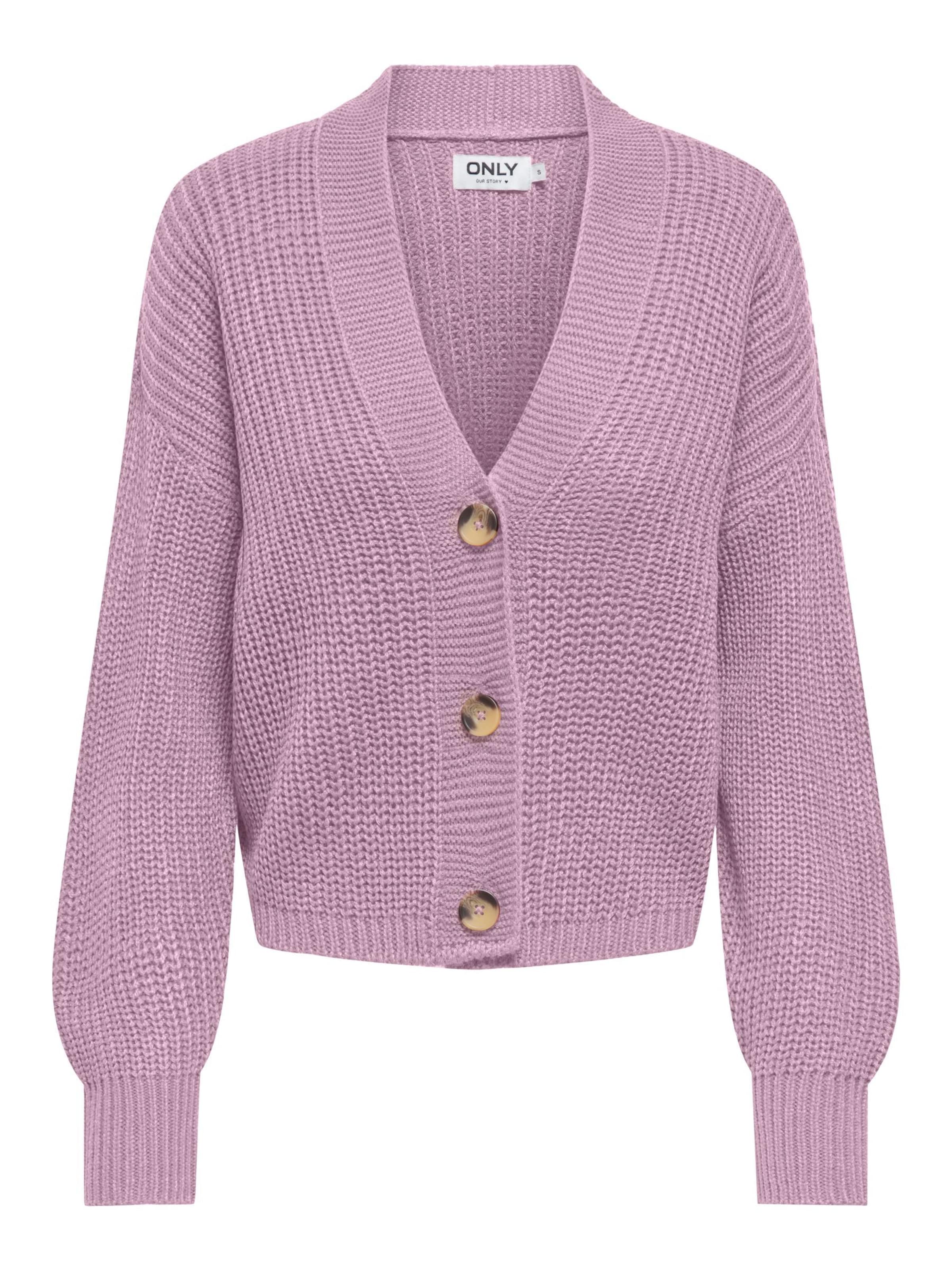 ONLY Strickjacke 'ONLCarol' in M in flieder, Produktansicht